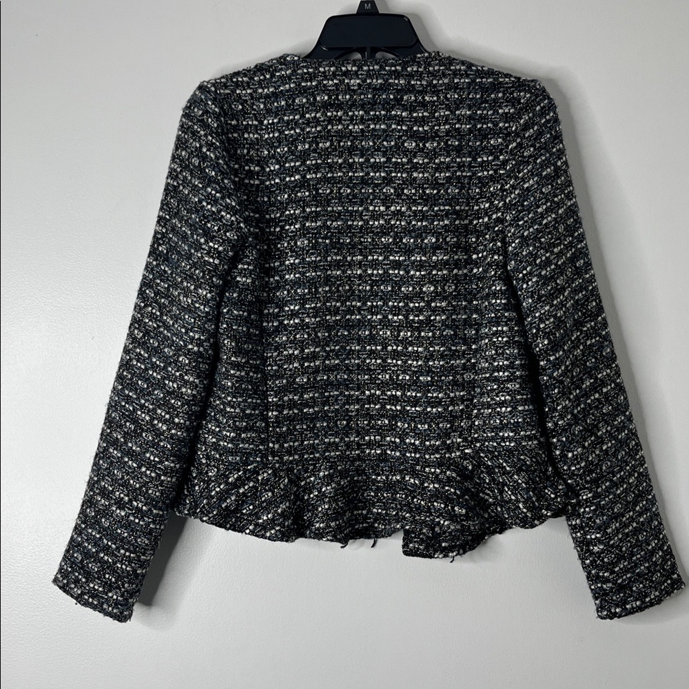 ANTHROPOLOGIE DOLAN CHENILLE OPEN FRONT CARDIGAN JACKET - Picture 6 of 12